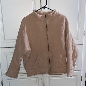 Women's Tan Quilted Jacket